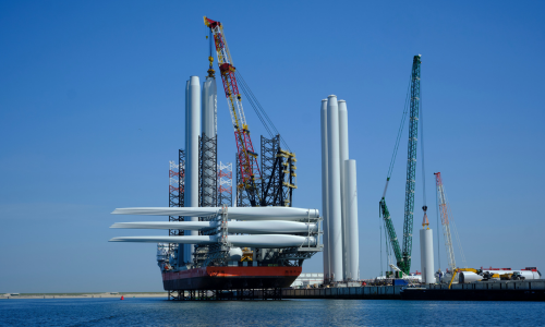 Large boat in the sea